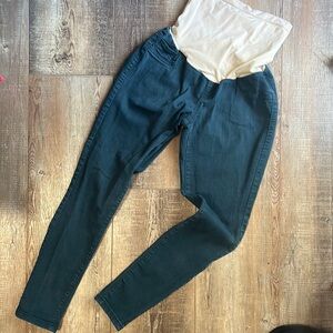 Motherhood Maternity Teal Skinny over the belly pants size L
